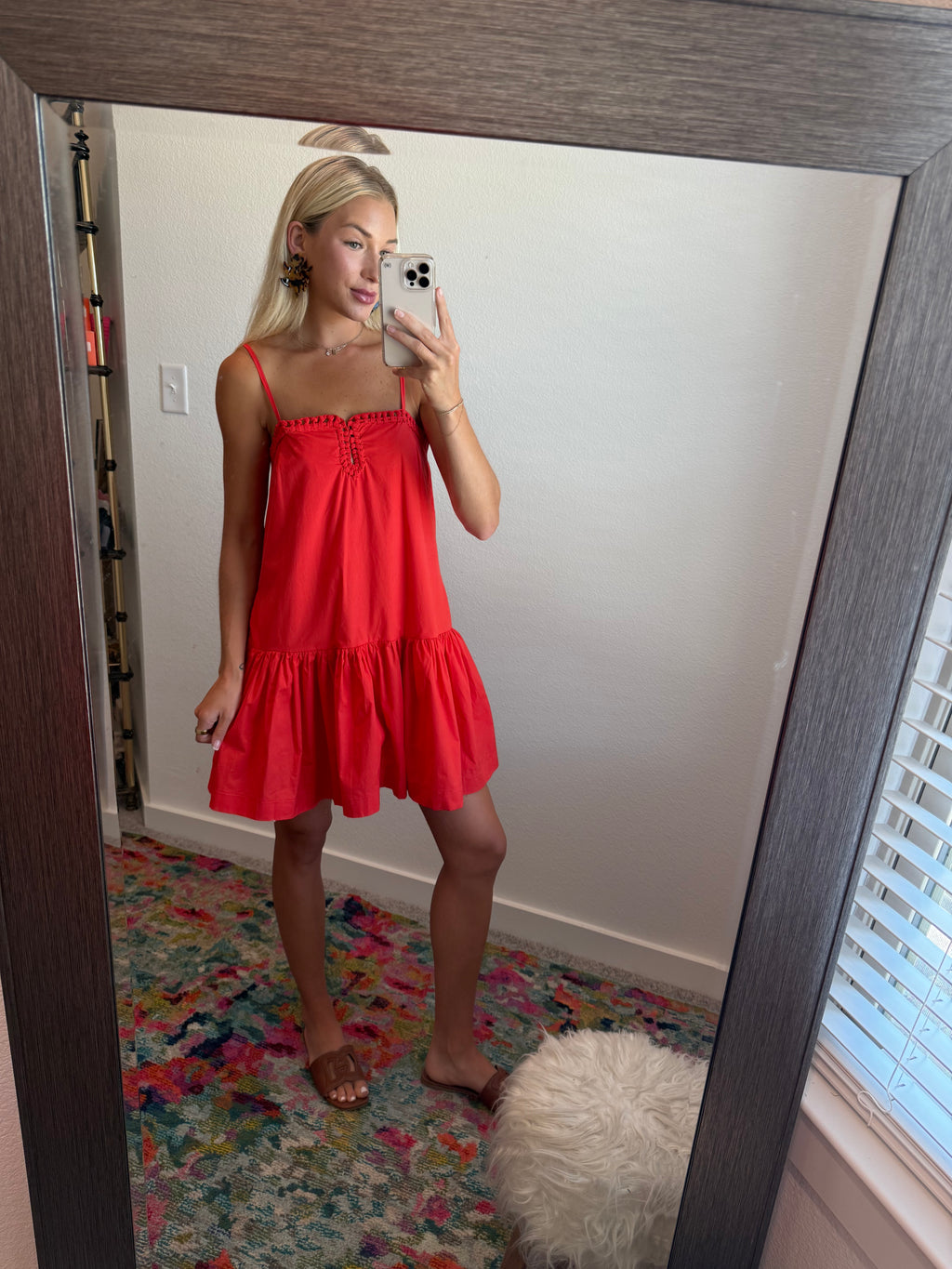 Sunny days red dress